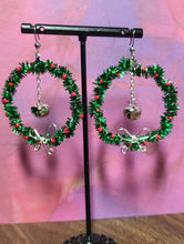 Load image into Gallery viewer, Wreath Jingle Earrings
