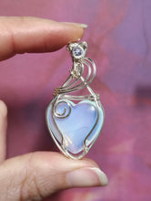 Load image into Gallery viewer, Opalite with Tanzanite Heart