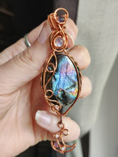 Load image into Gallery viewer, Purple Labradorite Moon Realm Amulet
