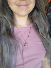 Load image into Gallery viewer, Celestial Abalone Moon Necklace (made to order)