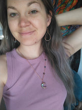 Load image into Gallery viewer, Celestial Abalone Moon Necklace (made to order)
