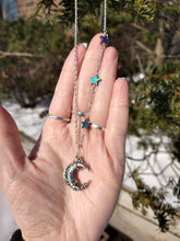Load image into Gallery viewer, Celestial Abalone Moon Necklace (made to order)