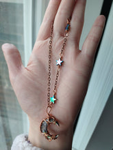Load image into Gallery viewer, Celestial Abalone Moon Necklace (made to order)