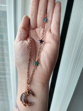 Load image into Gallery viewer, Celestial Abalone Moon Necklace (made to order)
