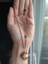 Load image into Gallery viewer, Celestial Abalone Moon Necklace (made to order)