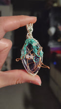 Load and play video in Gallery viewer, Fluorite Mermaid Amulet
