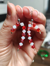 Load image into Gallery viewer, Sparkly Candy Cane Earrings
