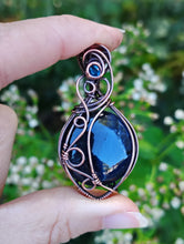 Load image into Gallery viewer, Leland Blue Agate Moon Amulet
