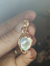 Load image into Gallery viewer, 14K Rose Gold Filled MoP Pendant
