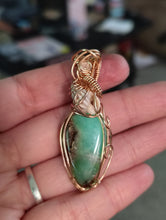 Load image into Gallery viewer, Australian Chrysoprase in Bronze
