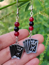 Load image into Gallery viewer, Three of Swords Tarot Earrings
