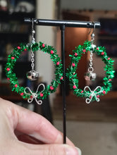 Load image into Gallery viewer, Wreath Jingle Earrings
