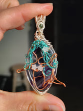 Load image into Gallery viewer, Fluorite Mermaid Amulet
