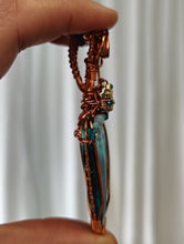 Load image into Gallery viewer, Ocean Goddess Chrysocolla Shattuckite Amulet
